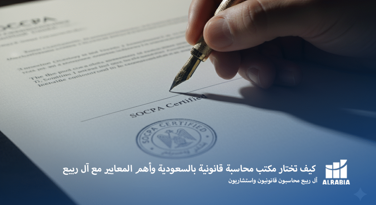 كيف تختار مكتب محاسبة قانونية بالسعودية وأهم المعايير مع آل ربيع