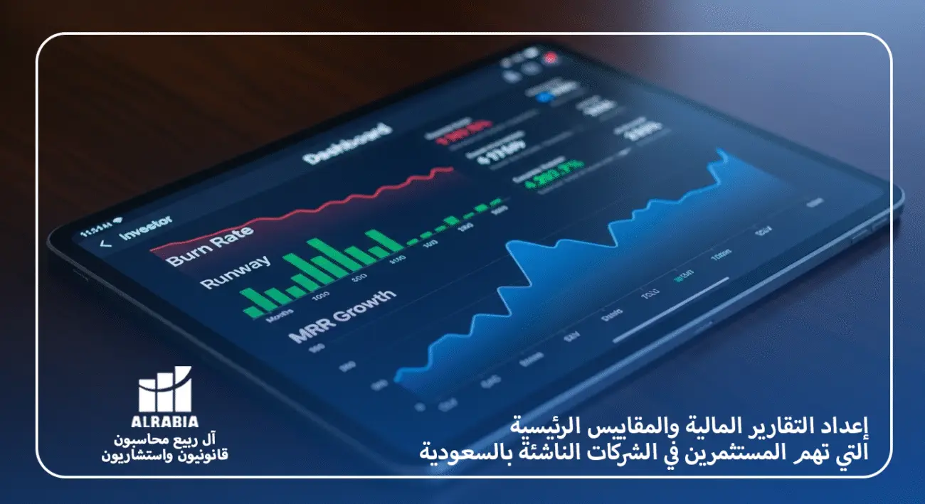 إعداد التقارير المالية والمقاييس الرئيسية التي تهم المستثمرين في الشركات الناشئة بالسعودية